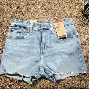 Levi's Women's Sky Blue Jean Shorts